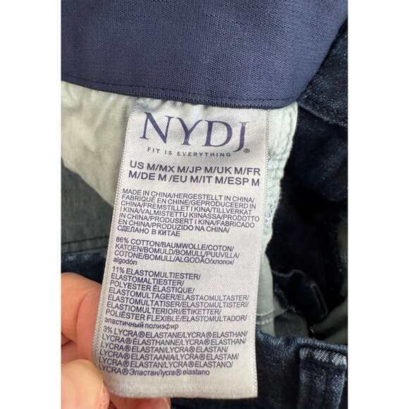 NYDJ Waist Match Marilyn Straight Jeans 90s stretchy tummy tuck‎ sz M - Picture 9 of 11